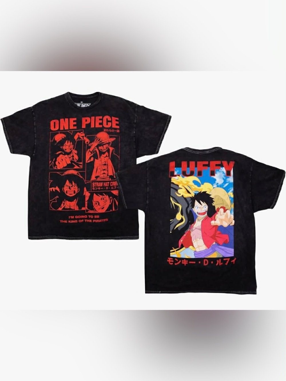 Ripple Junction One Piece Luffy Red Graphics size 2X